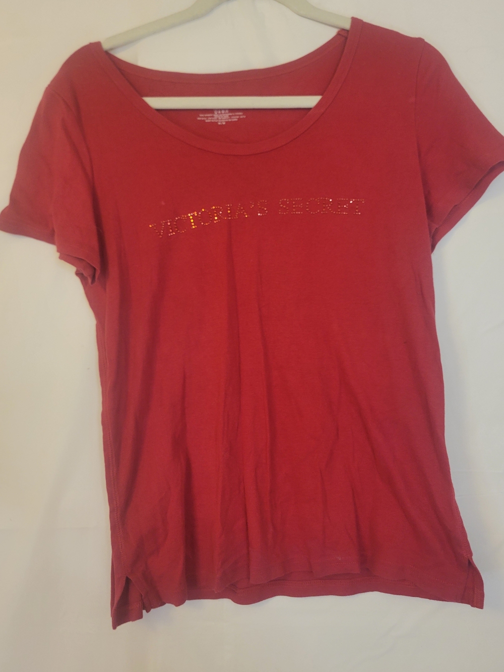 Victoria's Secret Women's Red Short Sleeve Logo Tee